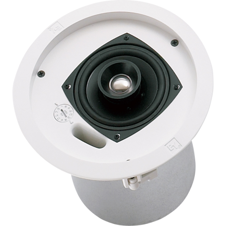 EVID C4.2 4" COAXIAL CEILING SPEAKER WITH HORN LOADED TI COATED TWEETER, BACK CAN ENCLOSURE, TILE RAILS,